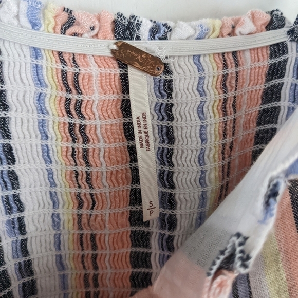 FREE People Lilah Striped Midi Dress Small A8 - Picture 12 of 14